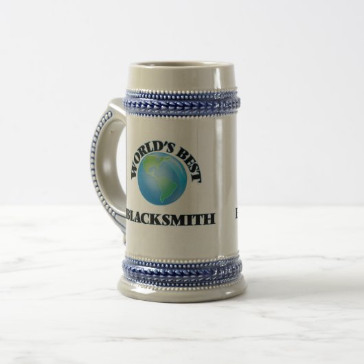Beste Blacksmith van de wereld Bierpul (Voorkant links)