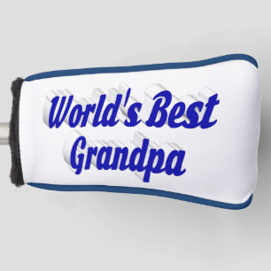 Beste blauwe opa-tekst golfheadcover