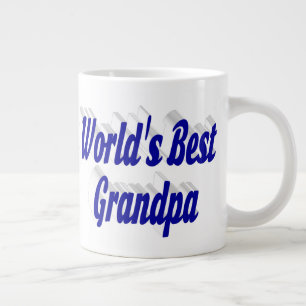 Beste blauwe opa-tekst grote koffiekop