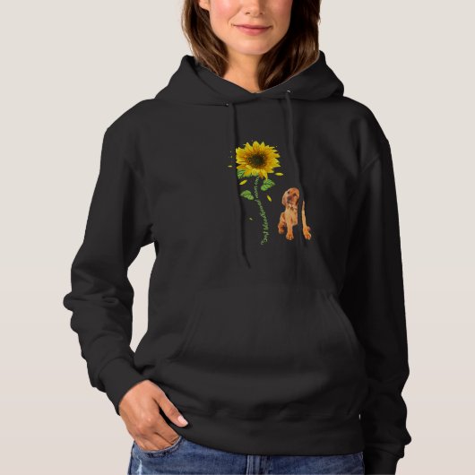 Beste Bloedhond Mama Ooit Zonnebloem Hoodie (Voorkant)