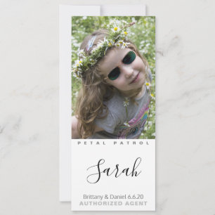 Beste Bloemenmeisje Ever-fotokaarten Save The Date