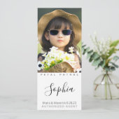 Beste Bloemenmeisje Ever-fotokaarten Save The Date (Staand voorkant)