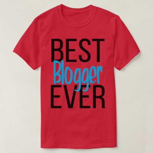 Beste blogger ooit 2 t-shirt (Design voorkant)