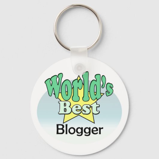 Beste blogger ter wereld sleutelhanger (Voorkant)