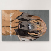 Beste Bloodshond-glimlach Neem één adem tegelijk. Legpuzzel (Horizontaal)