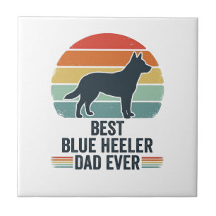 Beste Blue Heeler Vader Ooit Vintage Hond Shirt On Tegeltje