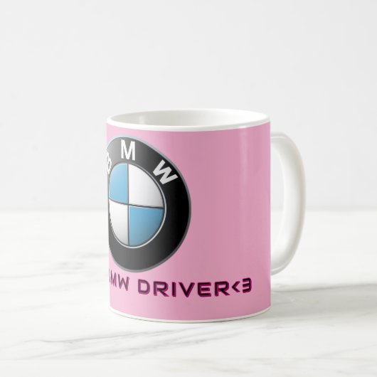 Beste BMW driver mok cadeau girly mok (Voorkant rechts)
