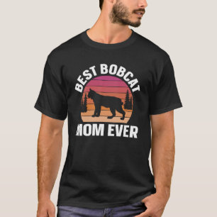 Beste Bobcat Moeder Retro Dier T-shirt