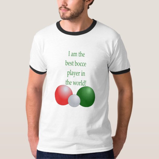 Beste Bocce Player in de wereld T-shirt (Voorkant)