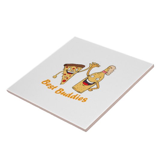 Beste Boeddies Pizza en Beer Tegeltje (Zijkant)