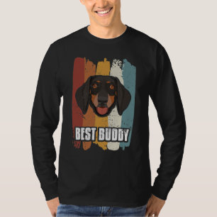 Beste boeddy, glimlachend Dachshund T-shirt