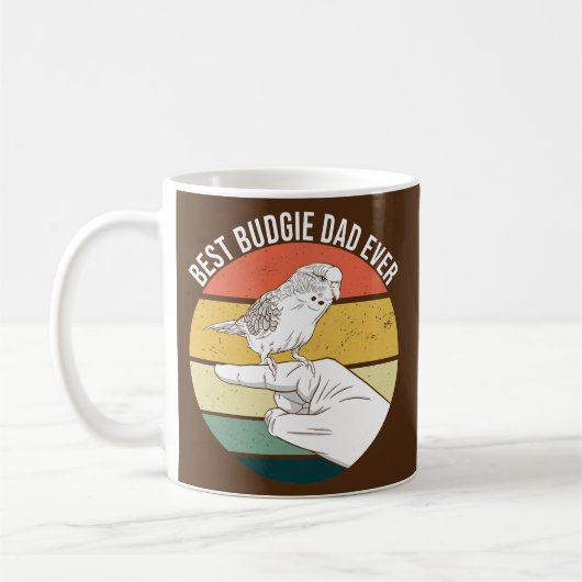 Beste boedgie vader ooit paraket parrot vogel voor koffiemok (Links)