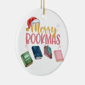 Beste boekwormen, Merry Bookmas! Keramisch Ornament (Rechts)