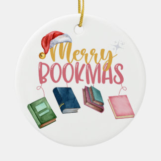 Beste boekwormen, Merry Bookmas! Keramisch Ornament