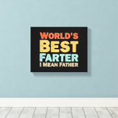 Beste boer, ik bedoel vader canvas afdruk (Insitu (Houten vloer))