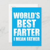 Beste boer ter wereld, bedoel ik vader briefkaart (Voorkant / Achterkant)