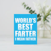 Beste boer ter wereld, bedoel ik vader briefkaart (Staand voorkant)