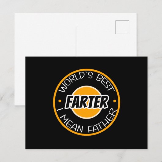 Beste boer ter wereld, bedoel ik vader briefkaart (Voorkant / Achterkant)