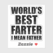 Beste boer ter wereld, bedoel ik vader sticker (Vel)
