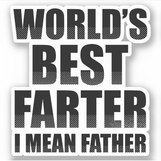 Beste boer ter wereld, bedoel ik vader sticker (Voorkant)