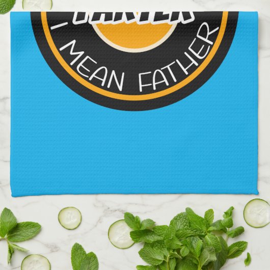 Beste boer ter wereld, bedoel ik vader theedoek (Gevouwen)