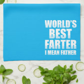 Beste boer ter wereld, bedoel ik vader theedoek (Gevouwen)