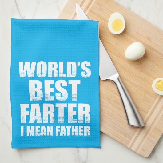 Beste boer ter wereld, bedoel ik vader theedoek (Quarter Fold)
