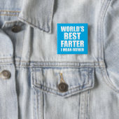 Beste boer ter wereld, bedoel ik vader vierkante button 5,1 cm (In situ)