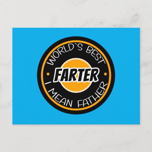 Beste Boerenkeutel Ter Wereld Ik bedoel Vader Briefkaart (Voorkant)