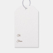 Beste Boho chique gouden elegante Happy Eid Mubara Cadeaulabel (Achterkant)