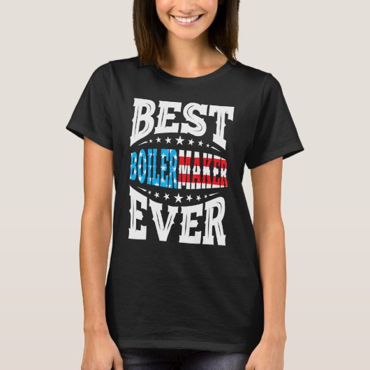Beste Boilermaker Ooit 4e Vierde Juli Vs Amerikaan T-shirt (Voorkant)