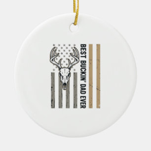 Beste Bokken Dad Hertenjacht Vintage Shirt Ontwerp Keramisch Ornament