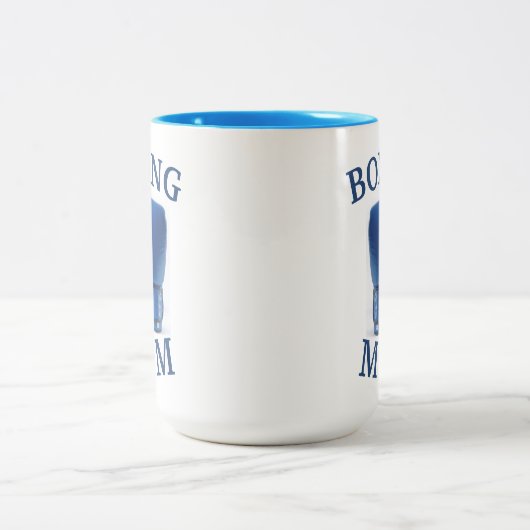 Beste "BOKSEN MAM" ooit! Moederdag Tweekleurige Koffiemok (Center)