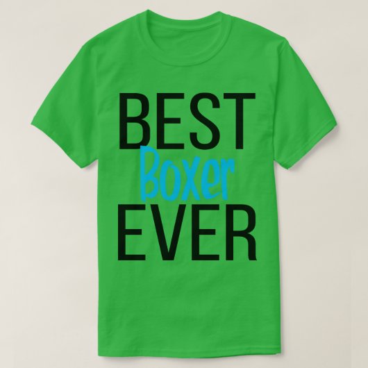 Beste bokser ooit 1 t-shirt (Design voorkant)