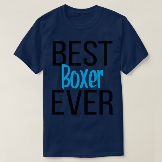 Beste bokser ooit 1 t-shirt (Design voorkant)