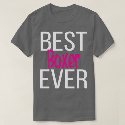 Beste bokser ooit 3 t-shirt (Design voorkant)