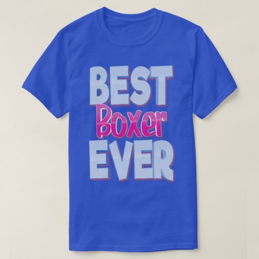 Beste bokser ooit 5 t-shirt (Design voorkant)