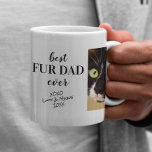 Beste Bont Pap ooit Foto Koffiemok<br><div class="desc">Viel de beste pontvader ooit met deze gepersonaliseerde mok. U kunt twee foto's van uw huisdieren en hun namen en jaar gemakkelijk toevoegen.</div>