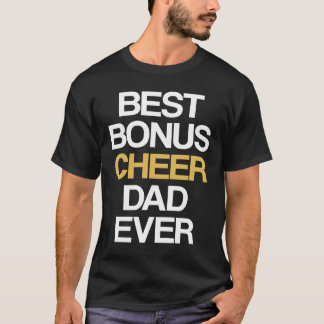 Beste Bonus Cheer Papa Ooit Cheerleading Stiefvade T-shirt