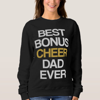 Beste Bonus Cheer Papa Ooit Cheerleading Stiefvade Trui