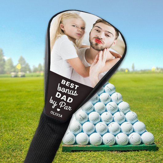 Beste BONUS-DAD op basis van Par Custom Photo-Vade Golfheadcover
