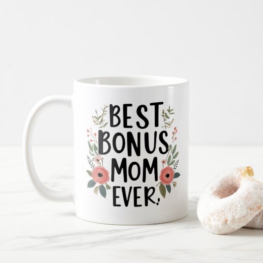 Beste Bonus Mama Ooit Mok - Doordacht Grappig Cade (Met donut)