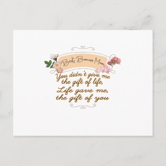 Beste Bonus Moeder Briefkaart (Voorkant)