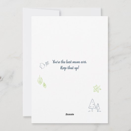 Beste Bonus Moeder Moederdag Stiefmoeder Aangepast Feestdagenkaart (Achterkant)