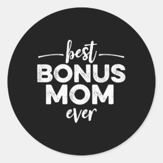 Beste Bonus Moeder ooit Bold Verweerde Moederdag S Ronde Sticker