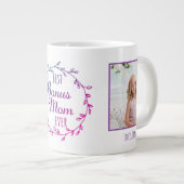 Beste Bonus Moeder Ooit Fotosjabloon Stepmom Grote Koffiekop (Voorkant rechts)