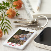 Beste Bonus Moeder Ooit Moederdag Foto Keepsake Sleutelhanger (Voorkant Rechts)