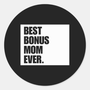 Beste Bonus Moeder ooit Stap Mam Ronde Sticker
