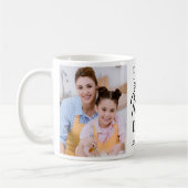 Beste BONUS MOM Ever Custom 2 Foto Moederdag Koffiemok (Links)