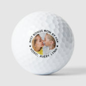 Beste BONUS MOM op persoonlijke foto Golfballen (Voorkant)